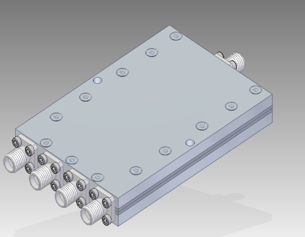 DETI MICROWAVE IN-PHASE HIGH POWER COMBINER 3,4-3,8 GHz 011259