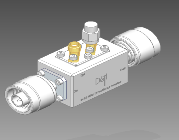 DETI MICROWAVE LOW LOSS HIGH POWER COUPLER 6-18 GHz 011079