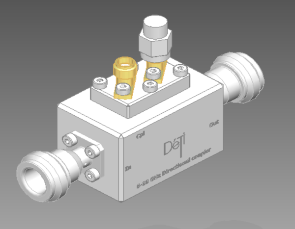 DETI MICROWAVE LOW LOSS HIGH POWER COUPLER 6-18 GHz 011081