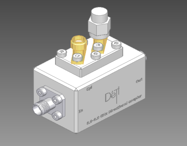 DETI MICROWAVE LOW LOSS HIGH POWER COUPLER 8,9-9,9 GHz 011083