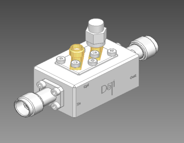 DETI MICROWAVE LOW LOSS HIGH POWER COUPLER 9-10 GHz 011084