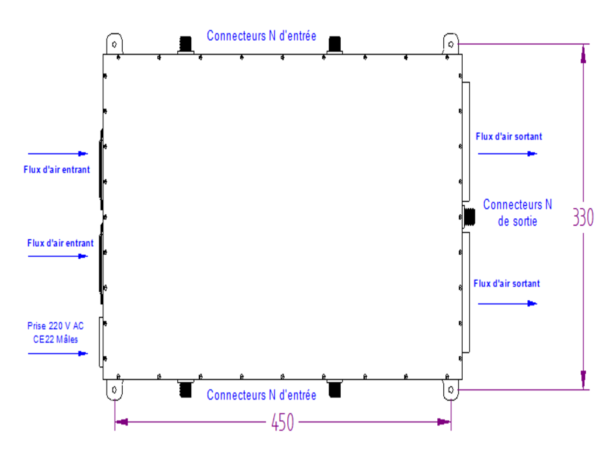 DETI MICROWAVE MULTI OCTAVE BROADBAND COMBINER 250 MHz 001488